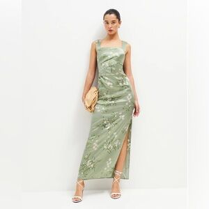 Reformation Earl Silk Dress